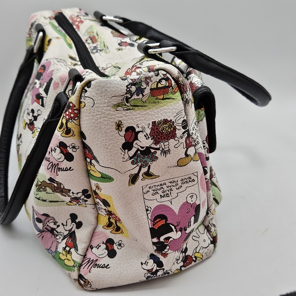 Disneyland Resorts Mickey & Minnie comic limited edition satchel handbag - Picture 8 of 15